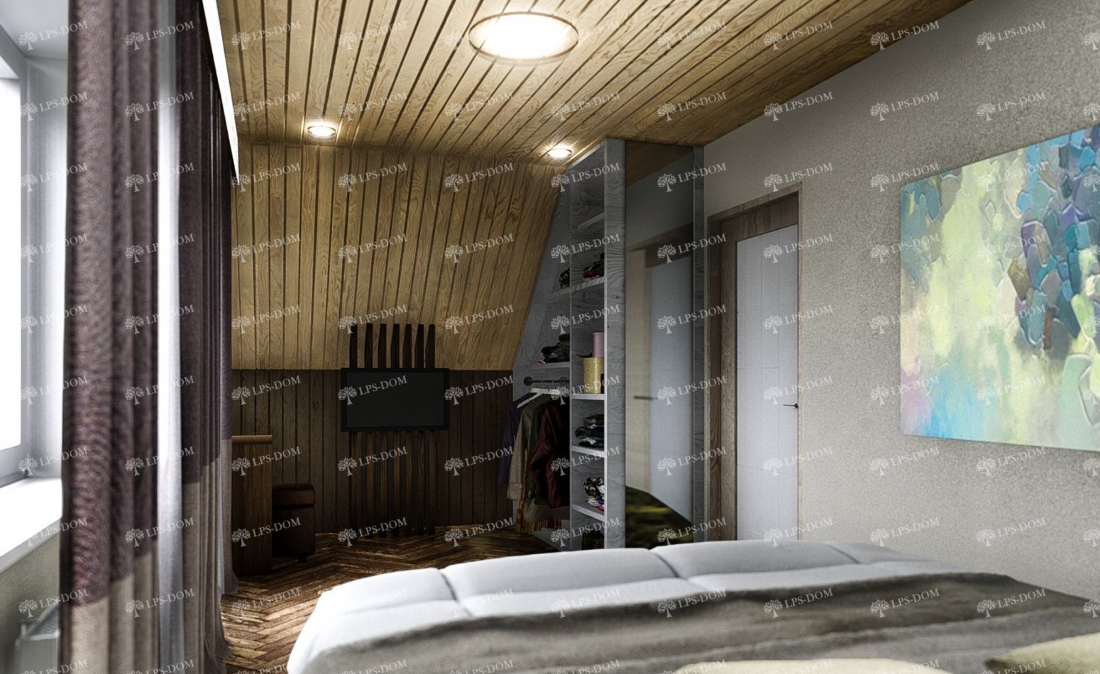 КАРКАСНЫЙ ДОМ МОНПЕЛЬЕ фото интерьера 7