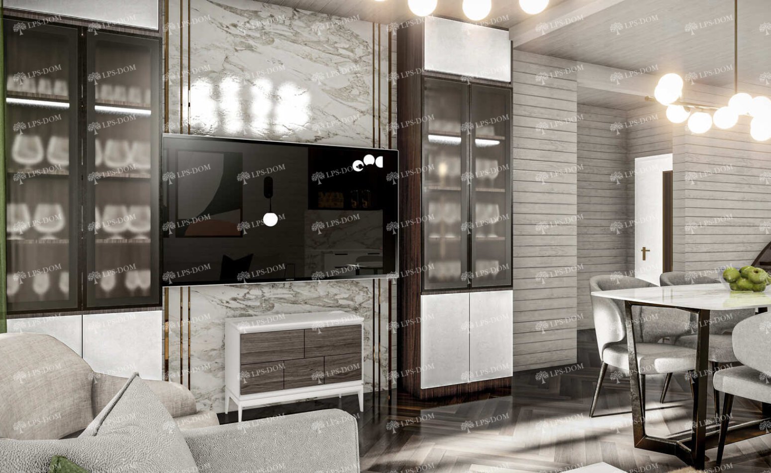 КАРКАСНЫЙ ДОМ ИМПЕРИЯ фото интерьера 4