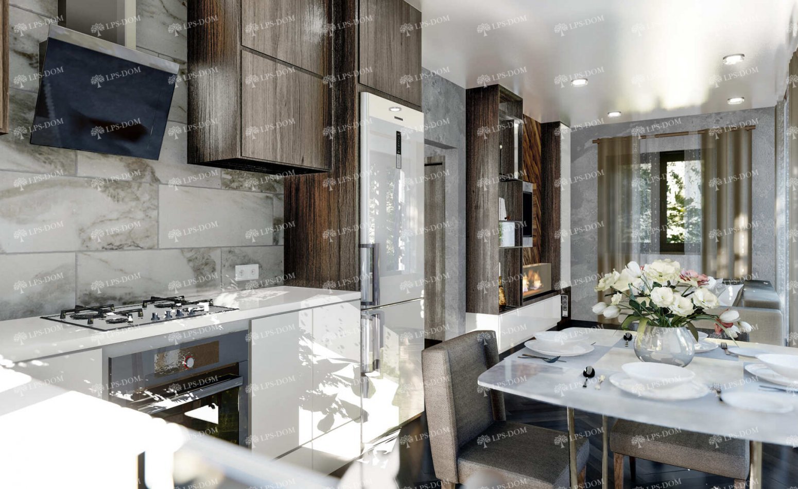 КАРКАСНЫЙ ДОМ РОЛИ фото интерьера 4