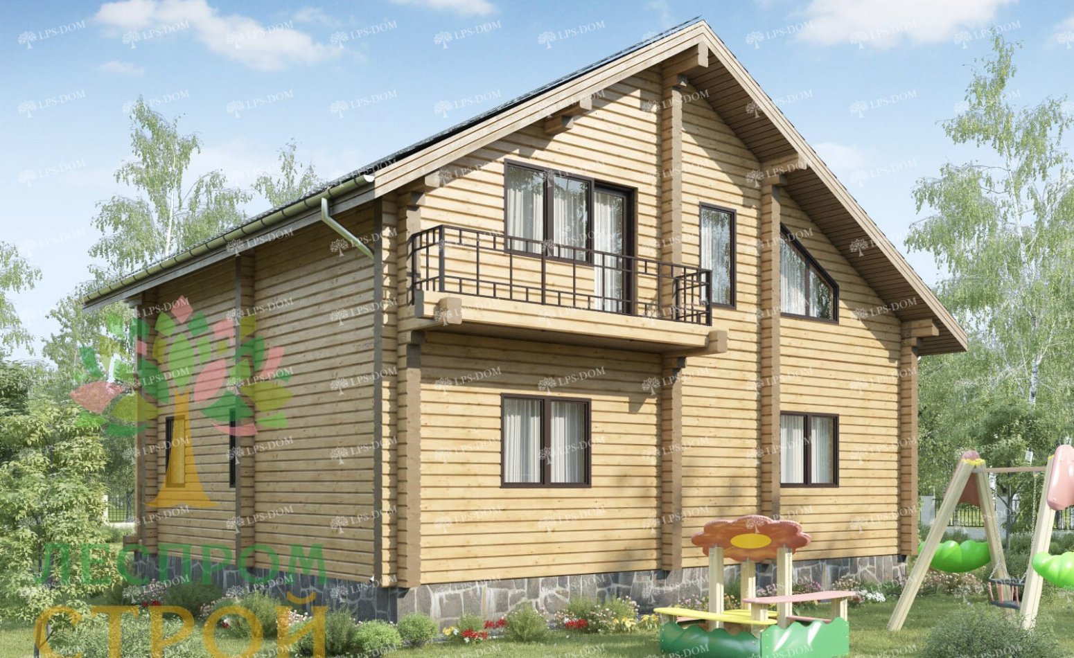 ПРОЕКТ ДОМА ИЗ КЛЕЕНОГО БРУСА ВЕНЕРА фото 2