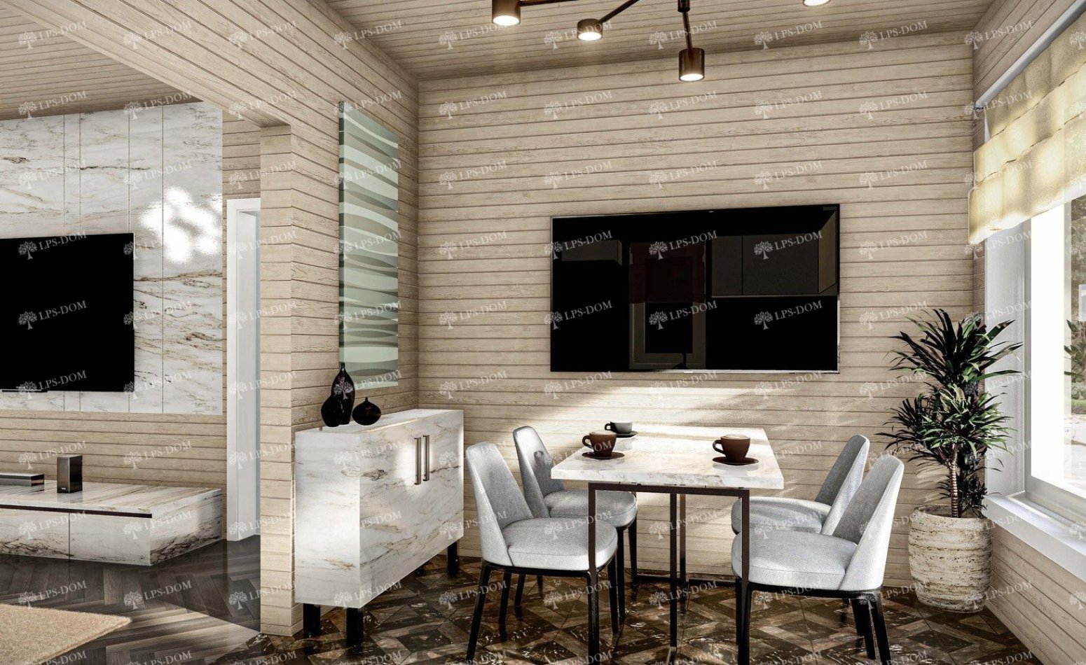 КАРКАСНЫЙ ДОМ ФИНЛЯНДИЯ фото интерьера 3