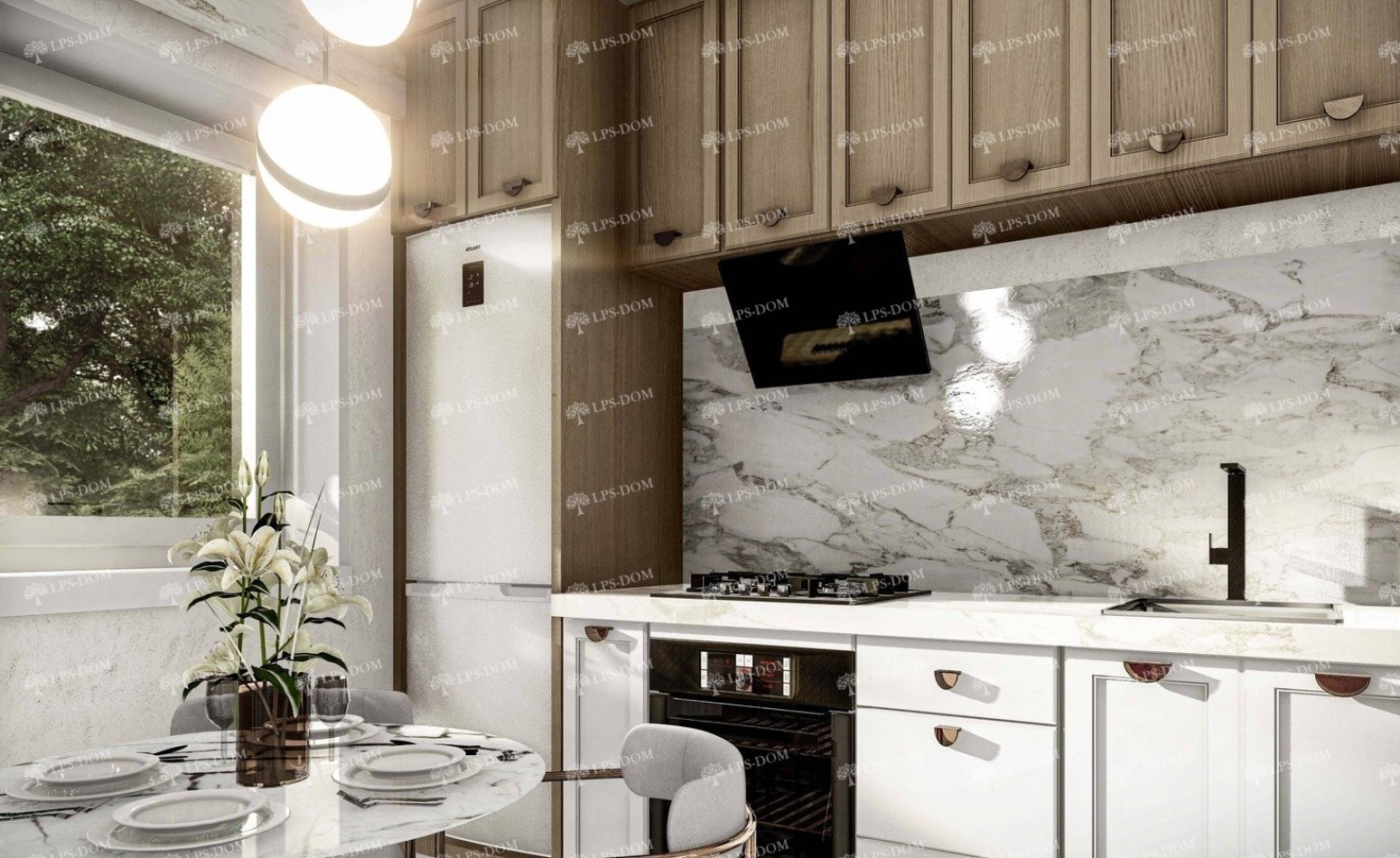 КАРКАСНЫЙ ДОМ ПАРМА фото интерьера 7