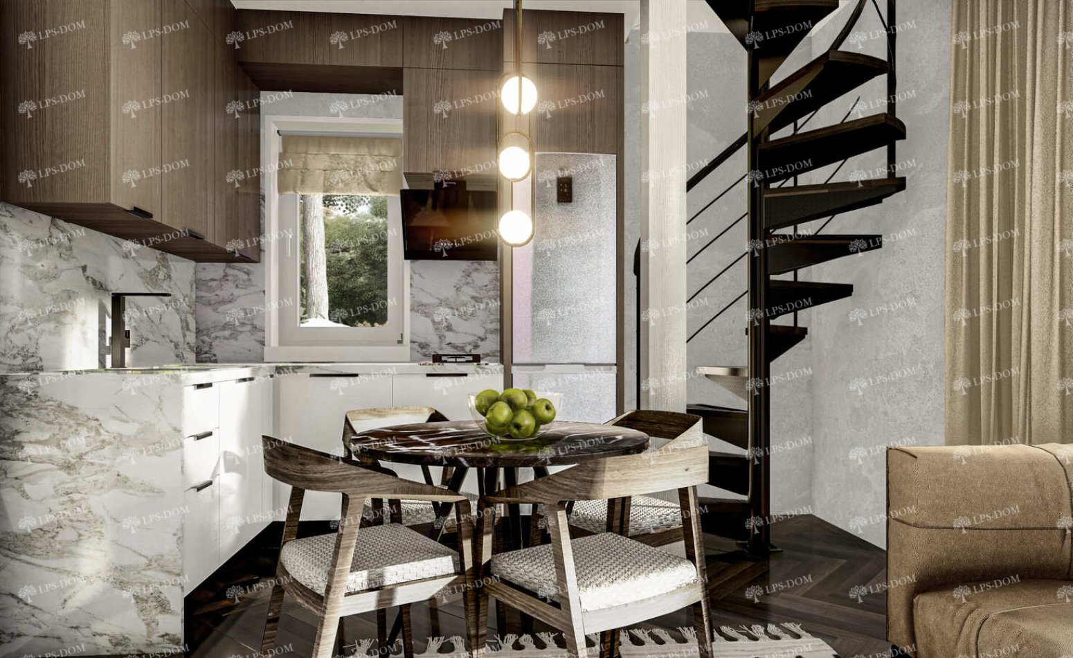 КАРКАСНЫЙ ДОМ АМАДОРА фото интерьера 5