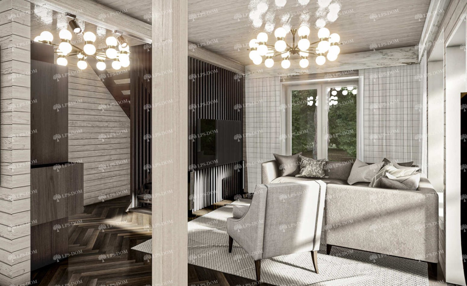 КАРКАСНЫЙ ДОМ ДЕЧИН фото интерьера 10