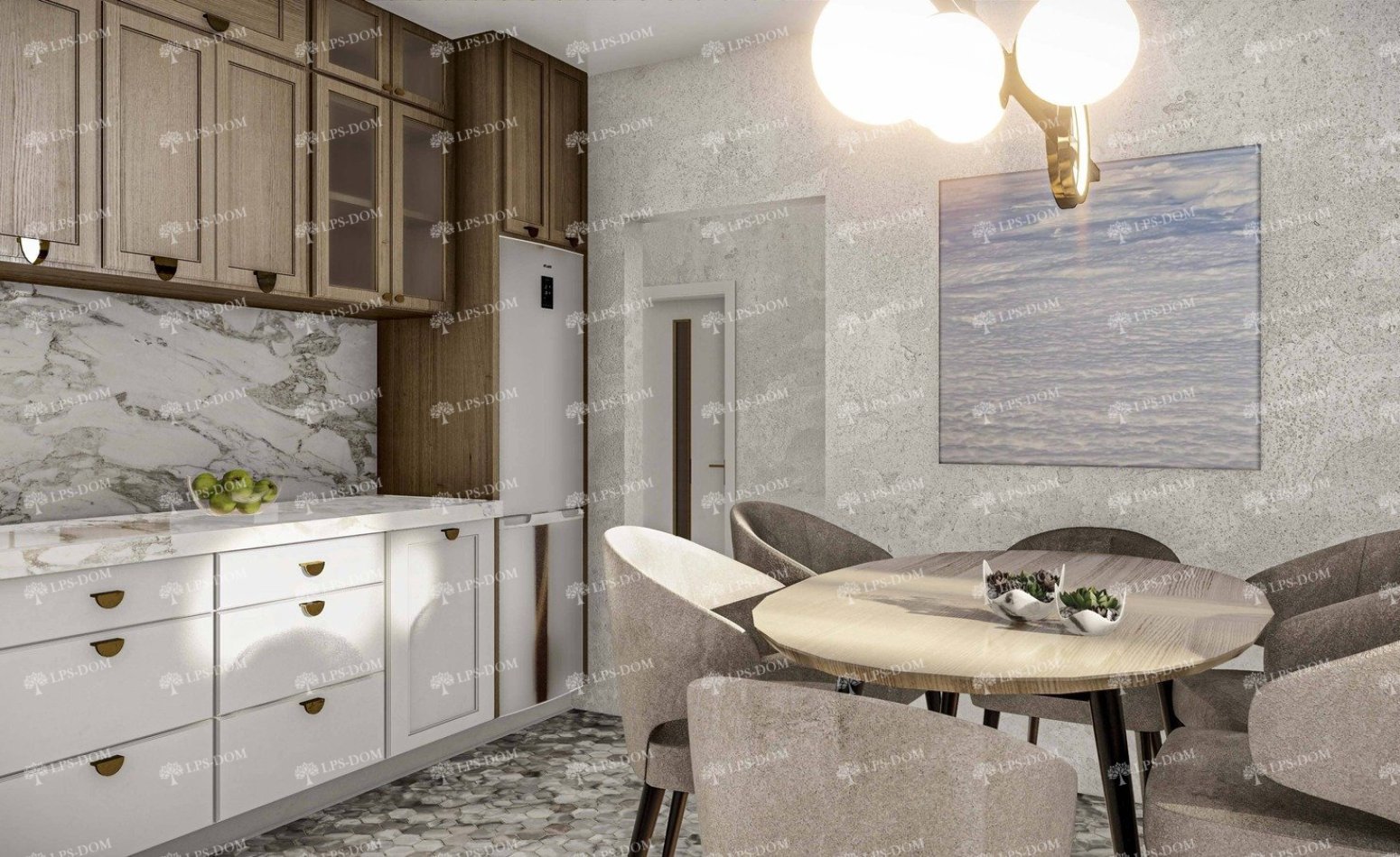 КАРКАСНЫЙ ДОМ ЭРКЕЛИН фото интерьера 5