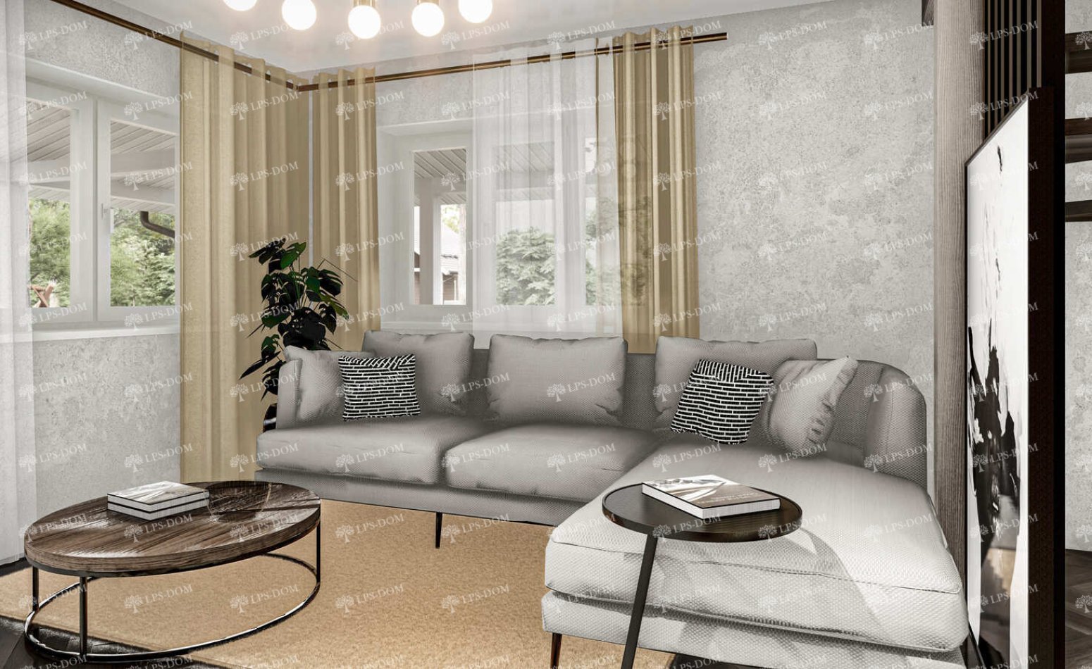 КАРКАСНЫЙ ДОМ ПРОВАНС фото интерьера 5