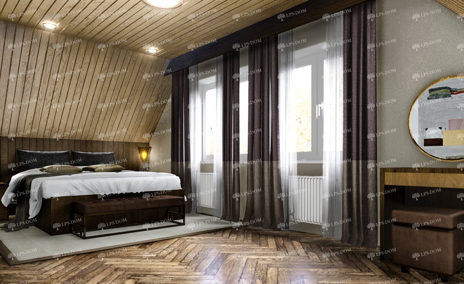 КАРКАСНЫЙ ДОМ МОНПЕЛЬЕ фото интерьера 8