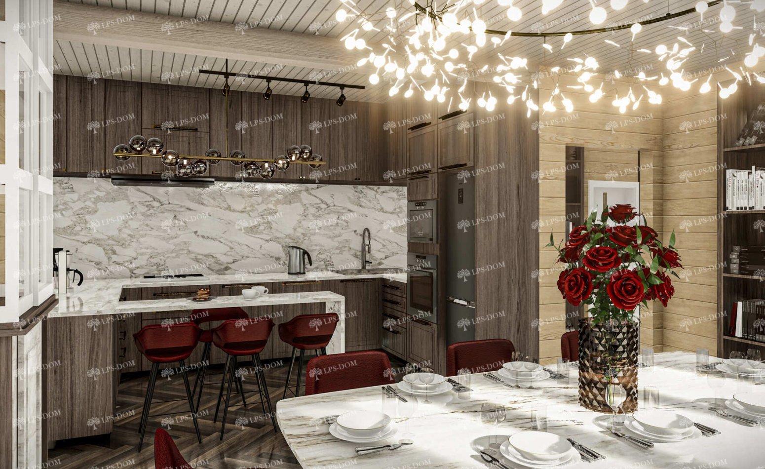 КАРКАСНЫЙ ДОМ АРЕЦЦО фото интерьера 12