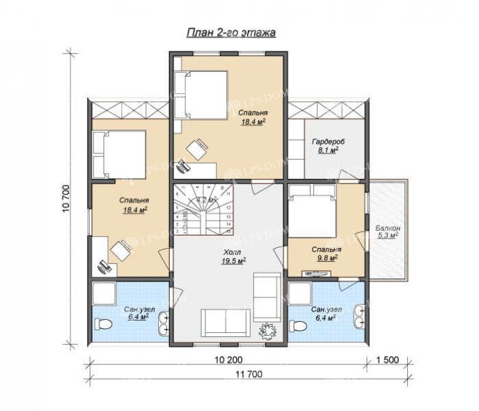 КАРКАСНЫЙ ДОМ КИРОВ планировка 2