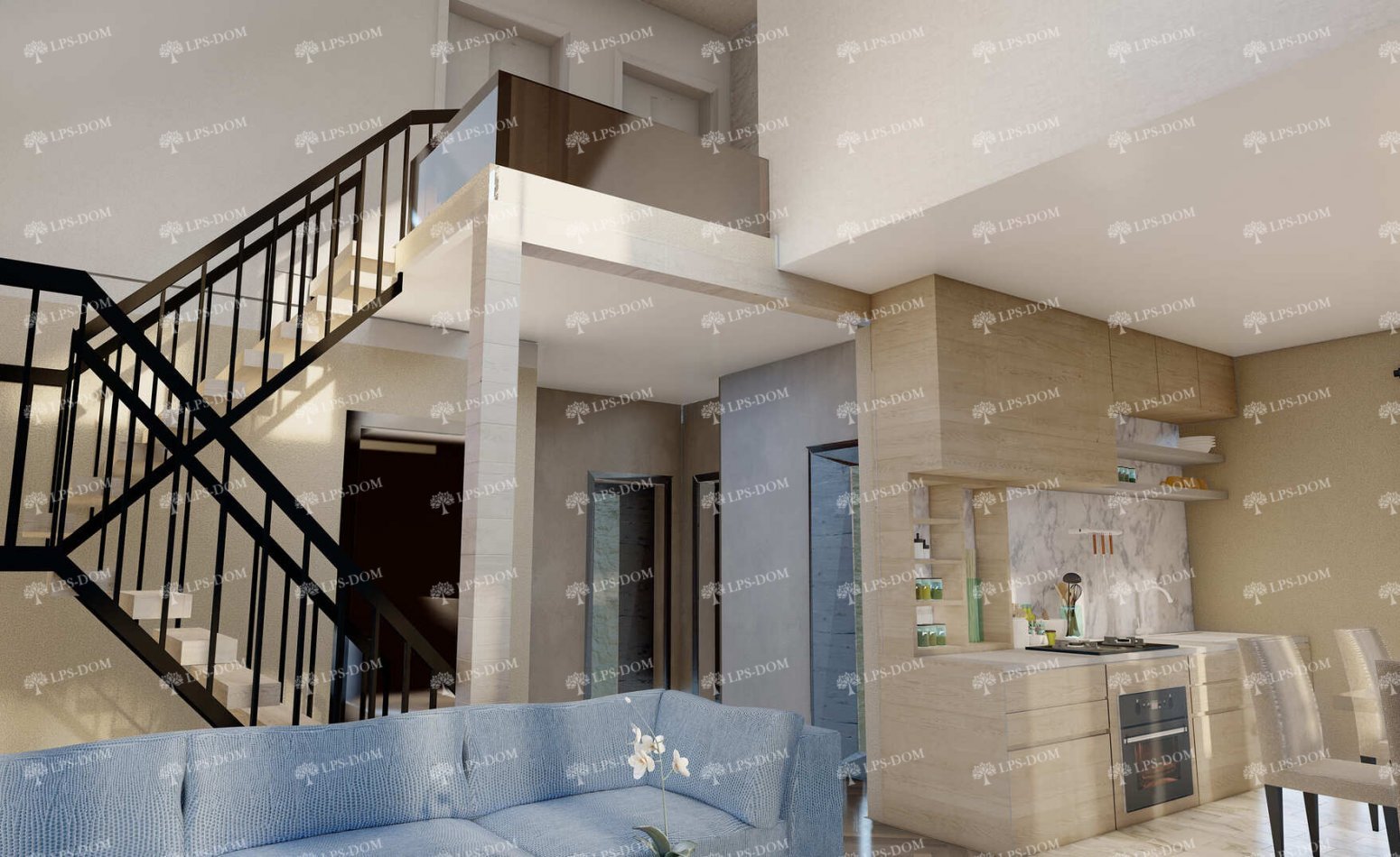 КАРКАСНЫЙ ДОМ МОНТЕРОСА фото интерьера 10