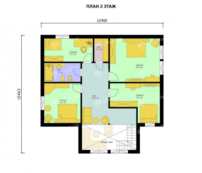 КАРКАСНЫЙ ДОМ ИОКОГАМА планировка 2