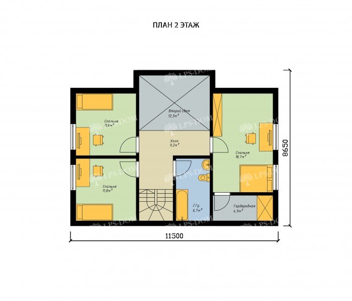 КАРКАСНЫЙ ДОМ БОЛОНЬЯ планировка 2