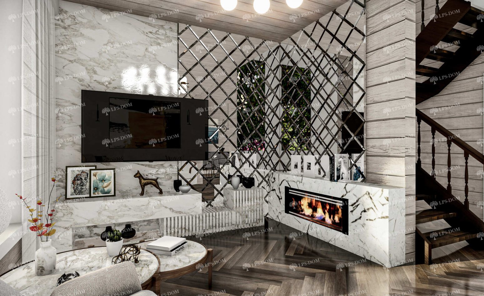 КАРКАСНЫЙ ДОМ САБАДЕЛЬ фото интерьера 10