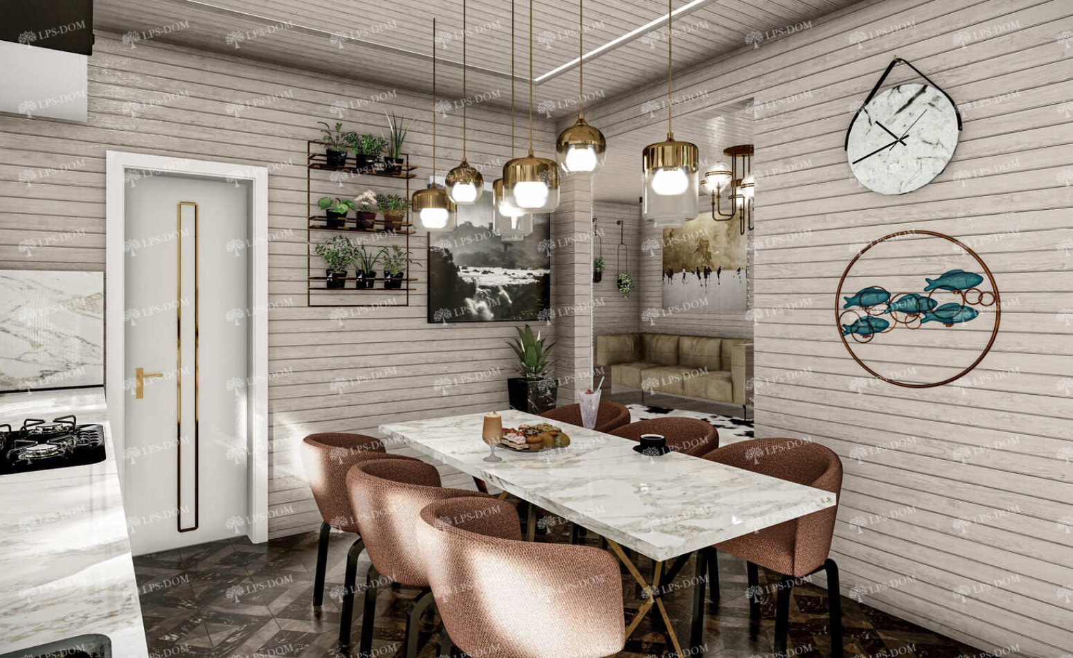 КАРКАСНЫЙ ДОМ ЛУНД фото интерьера 4