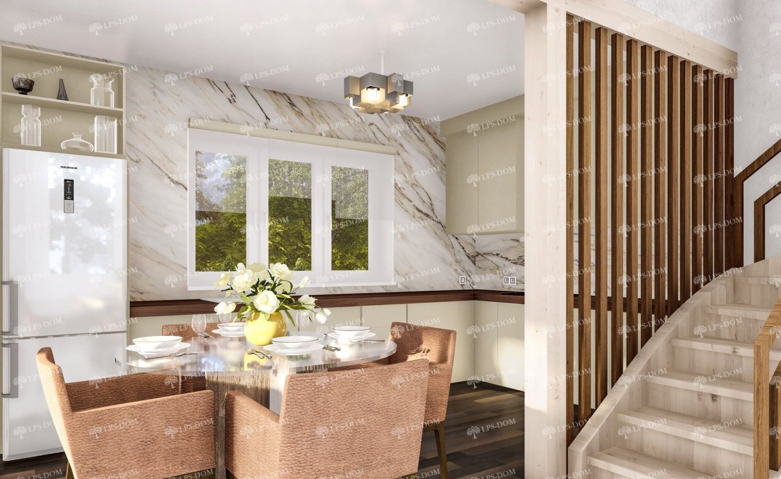 КАРКАСНЫЙ ДОМ АВИНЬЕН фото интерьера 4