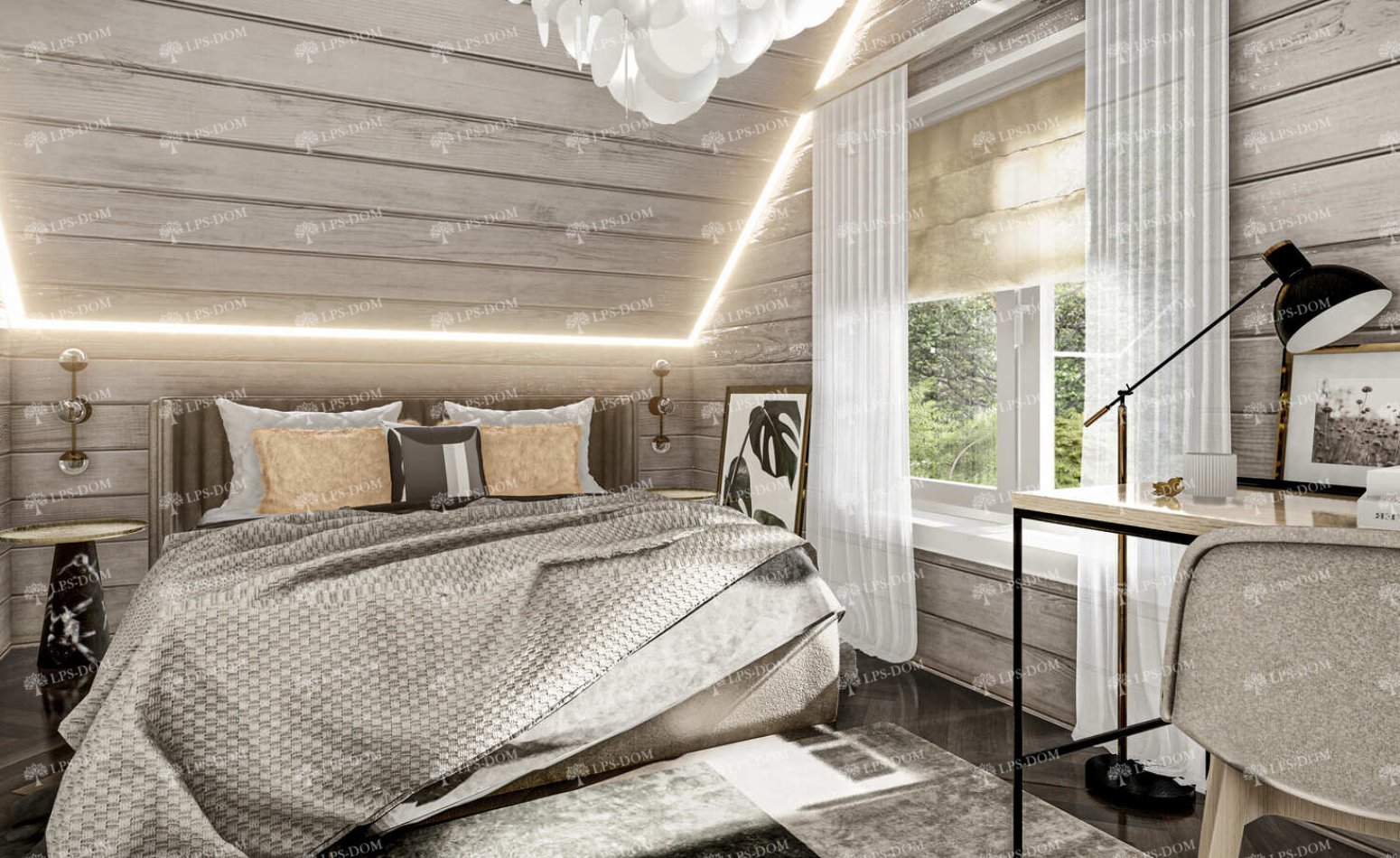 КАРКАСНЫЙ ДОМ СОВИНЬОН фото интерьера 11