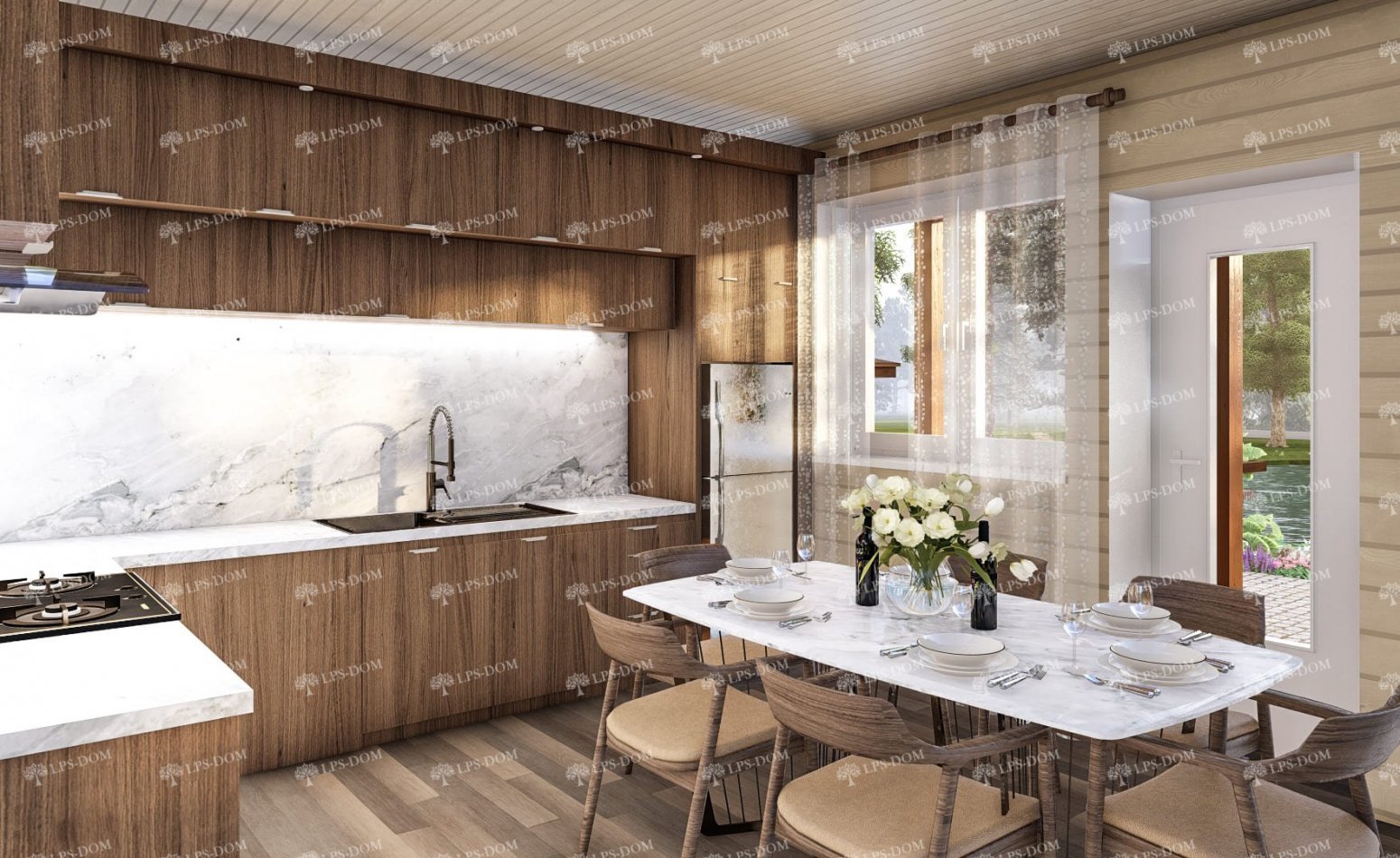 КАРКАСНЫЙ ДОМ РЕДИНГ фото интерьера 3