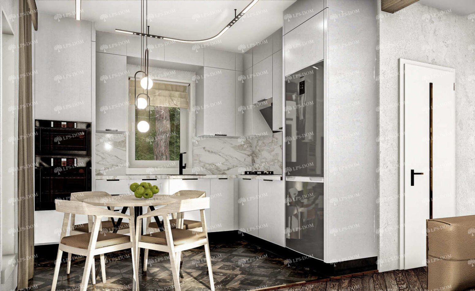 КАРКАСНЫЙ ДОМ КРОЛИ фото интерьера 4