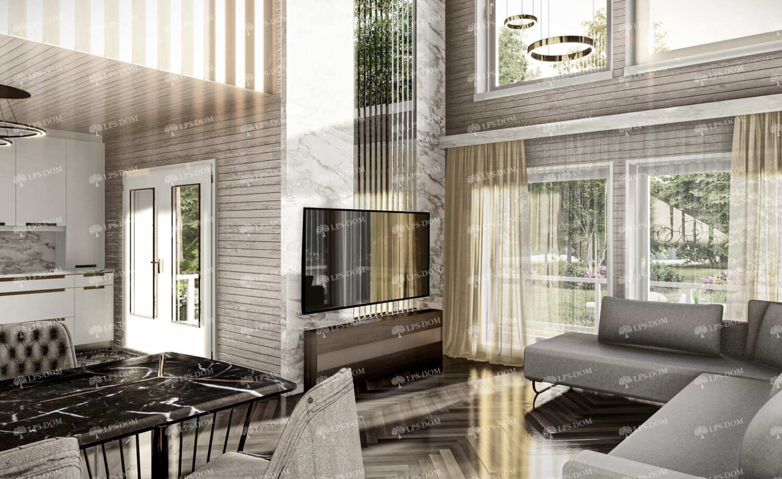 КАРКАСНЫЙ ДОМ НИМ фото интерьера 3