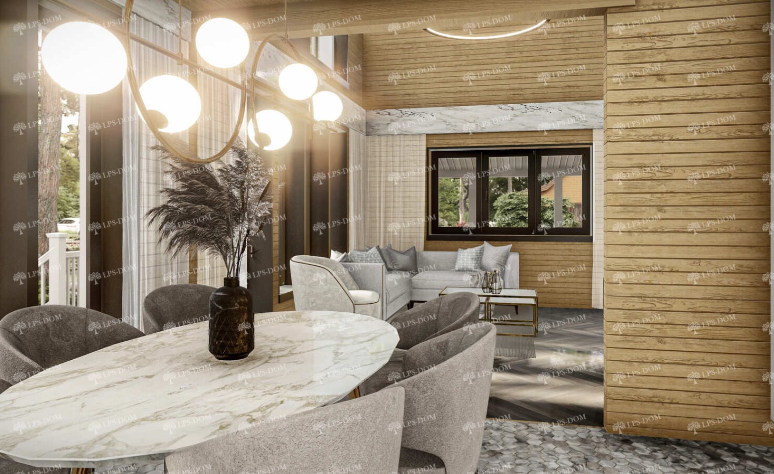 КАРКАСНЫЙ ДОМ МОНЦА фото интерьера 4