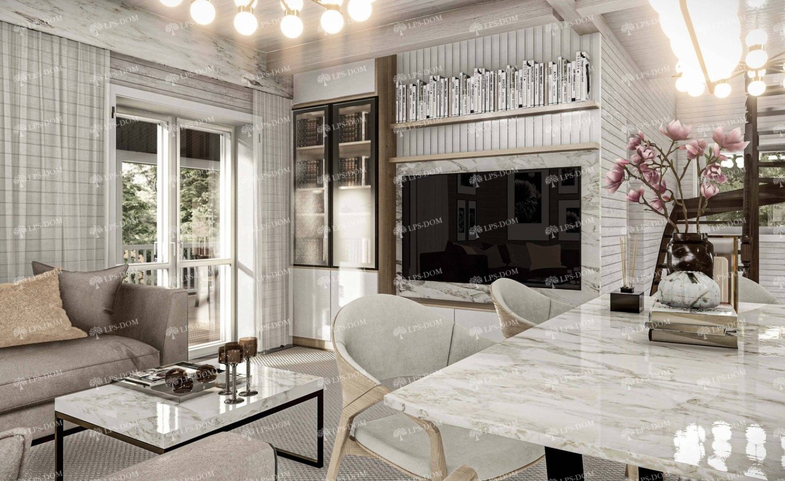 КАРКАСНЫЙ ДОМ КАРСАН фото интерьера 10