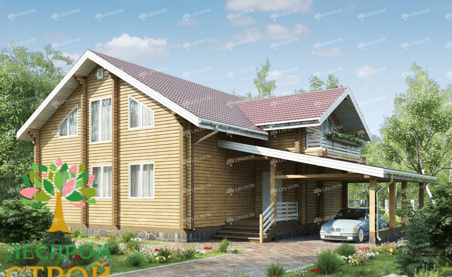 ПРОЕКТ ДОМА ИЗ КЛЕЕНОГО БРУСА ОРЛАНДО фото 3