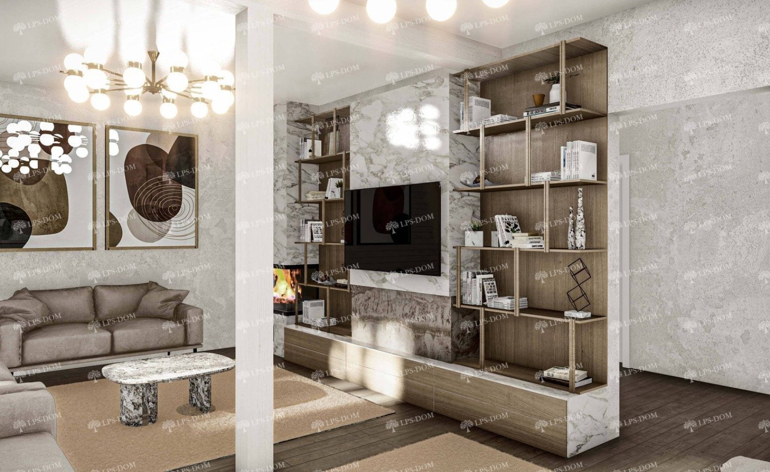 КАРКАСНЫЙ ДОМ ЭРКЕЛИН фото интерьера 3