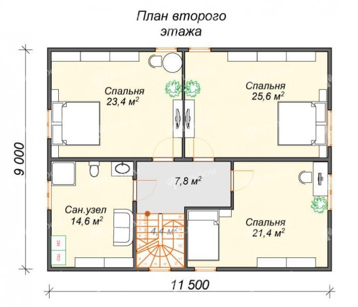 КАРКАСНЫЙ ДОМ ГАМБУРГ планировка 2