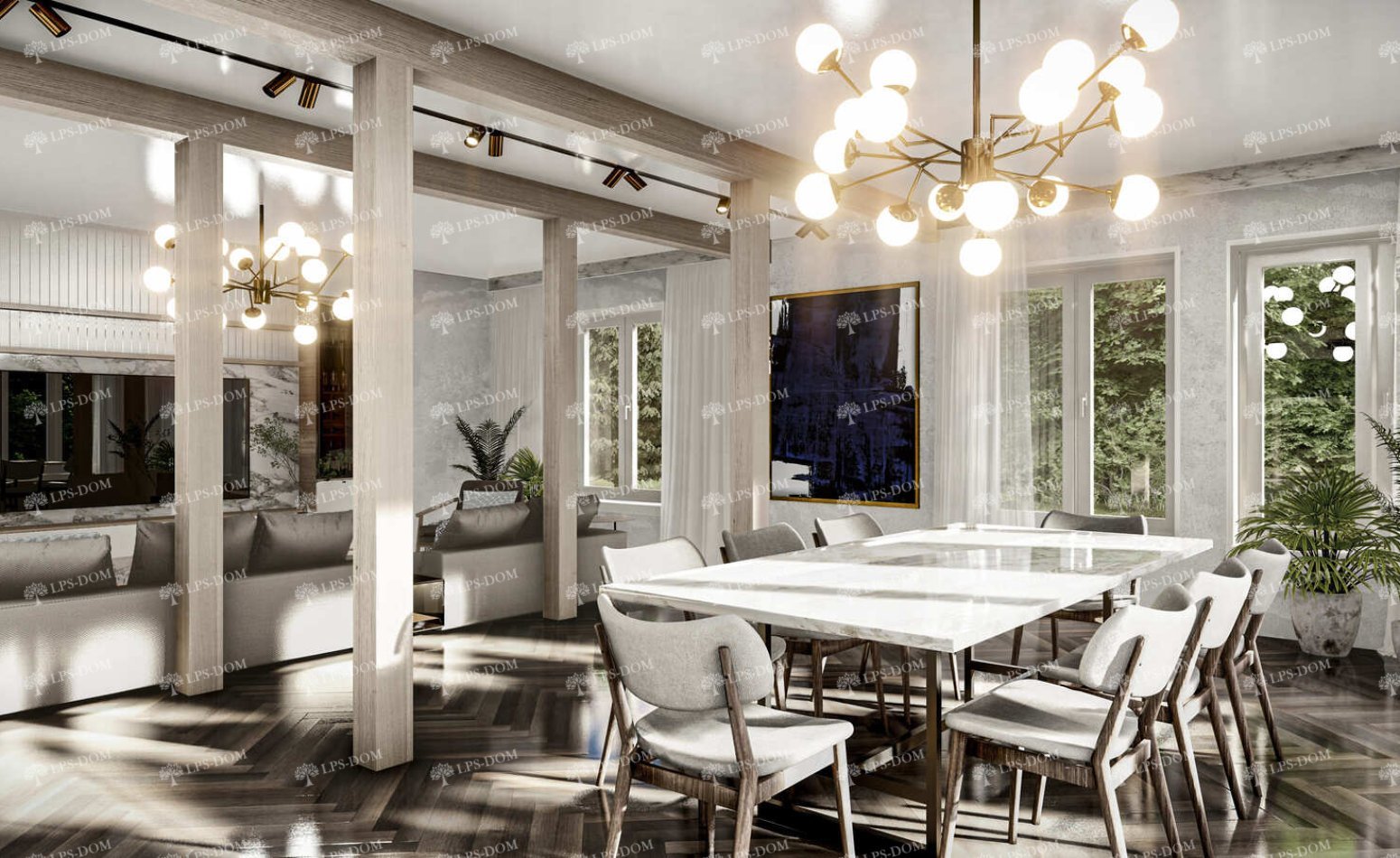 КАРКАСНЫЙ ДОМ САЛЕРНО фото интерьера 13