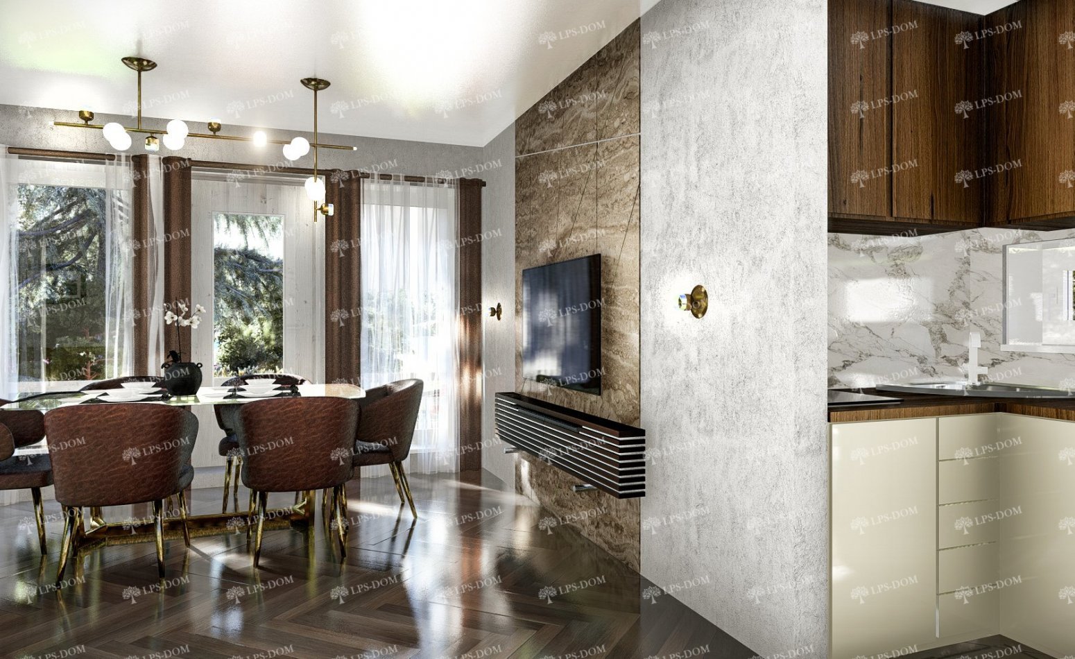 КАРКАСНЫЙ ДОМ БРИСТОЛЬ фото интерьера 3