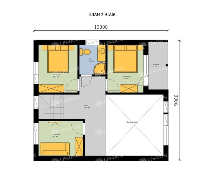 КАРКАСНЫЙ ДОМ МОНЦА планировка 2