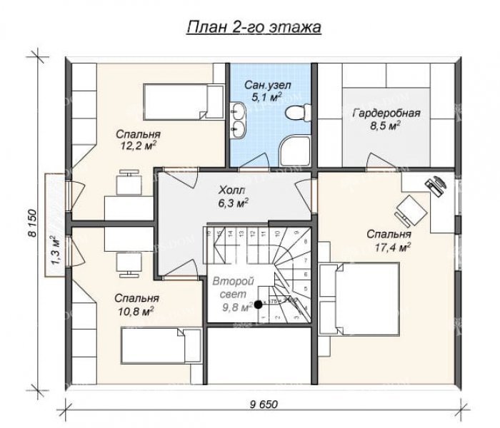 КАРКАСНЫЙ ДОМ ИСКОРКА планировка 2