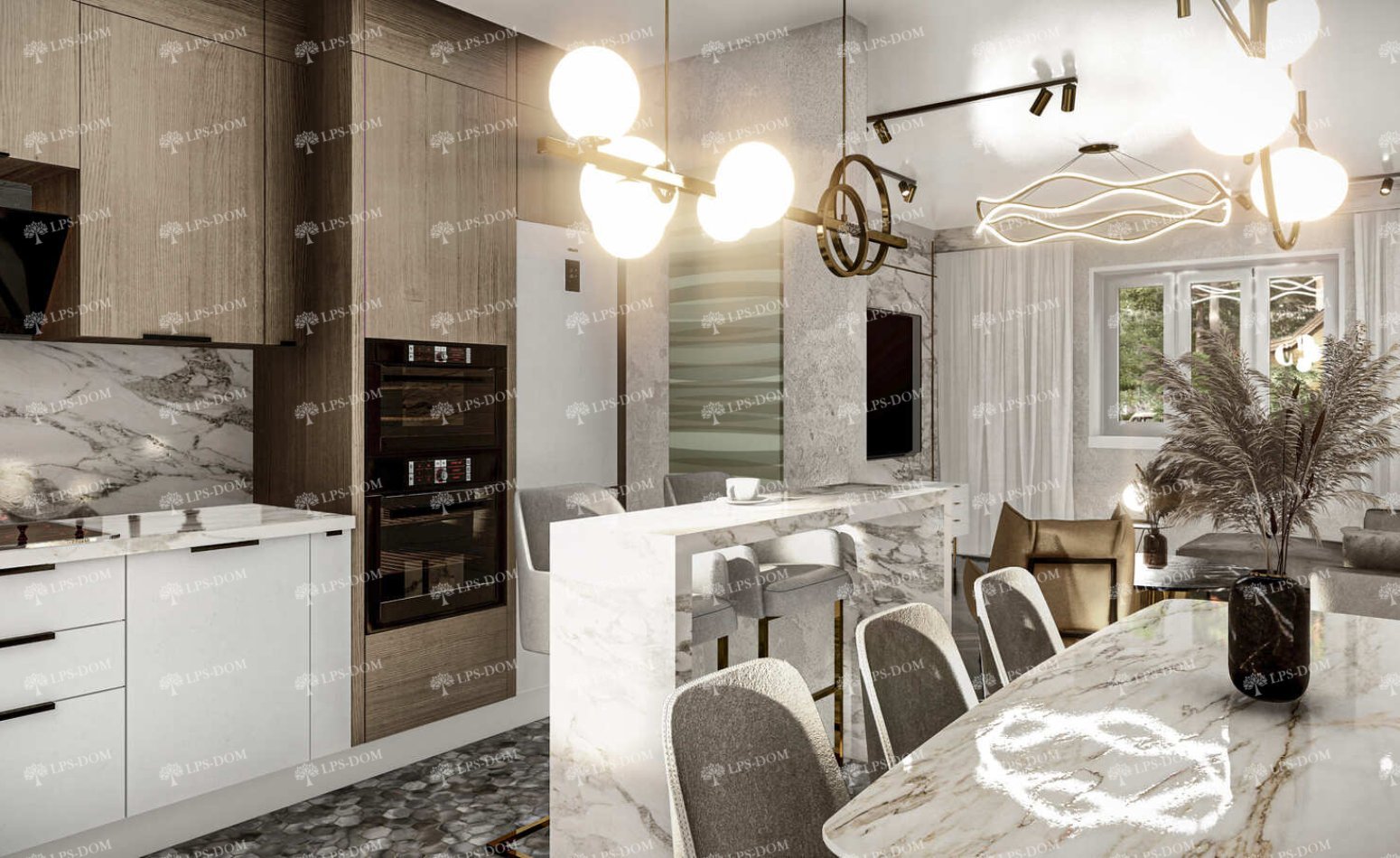 КАРКАСНЫЙ ДОМ ОУЛУ фото интерьера 3