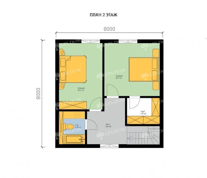 КАРКАСНЫЙ ДОМ САВАЖ планировка 2