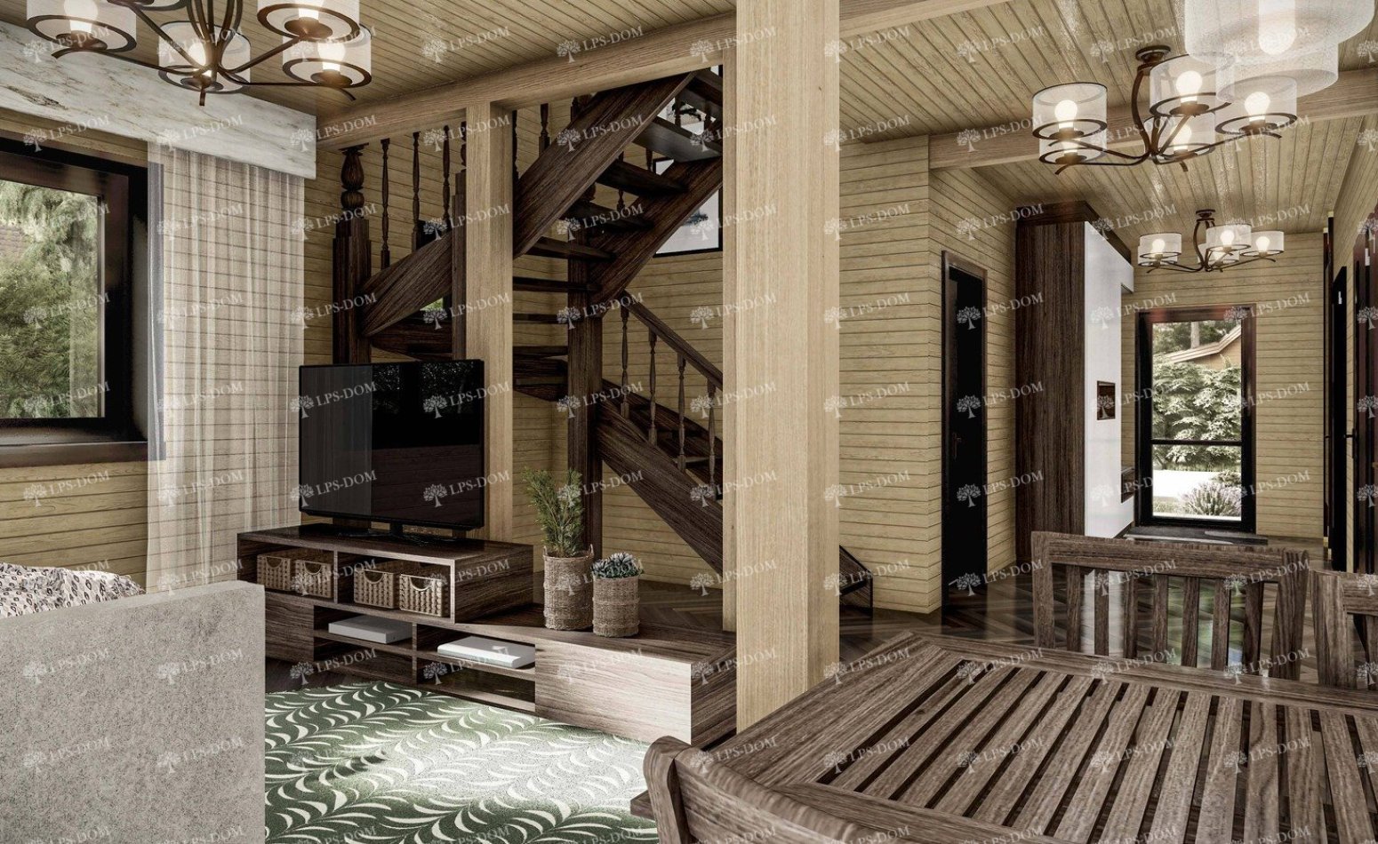 КАРКАСНЫЙ ДОМ ВЕРНИК фото интерьера 9