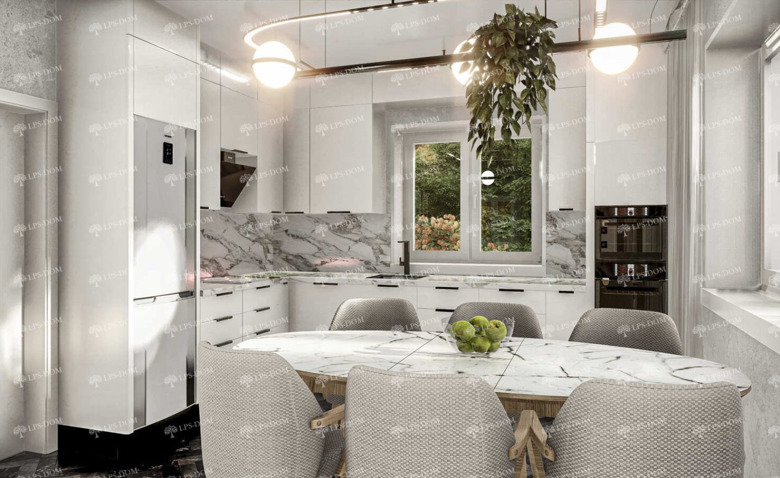 КАРКАСНЫЙ ДОМ КИРКИНЕС фото интерьера 11