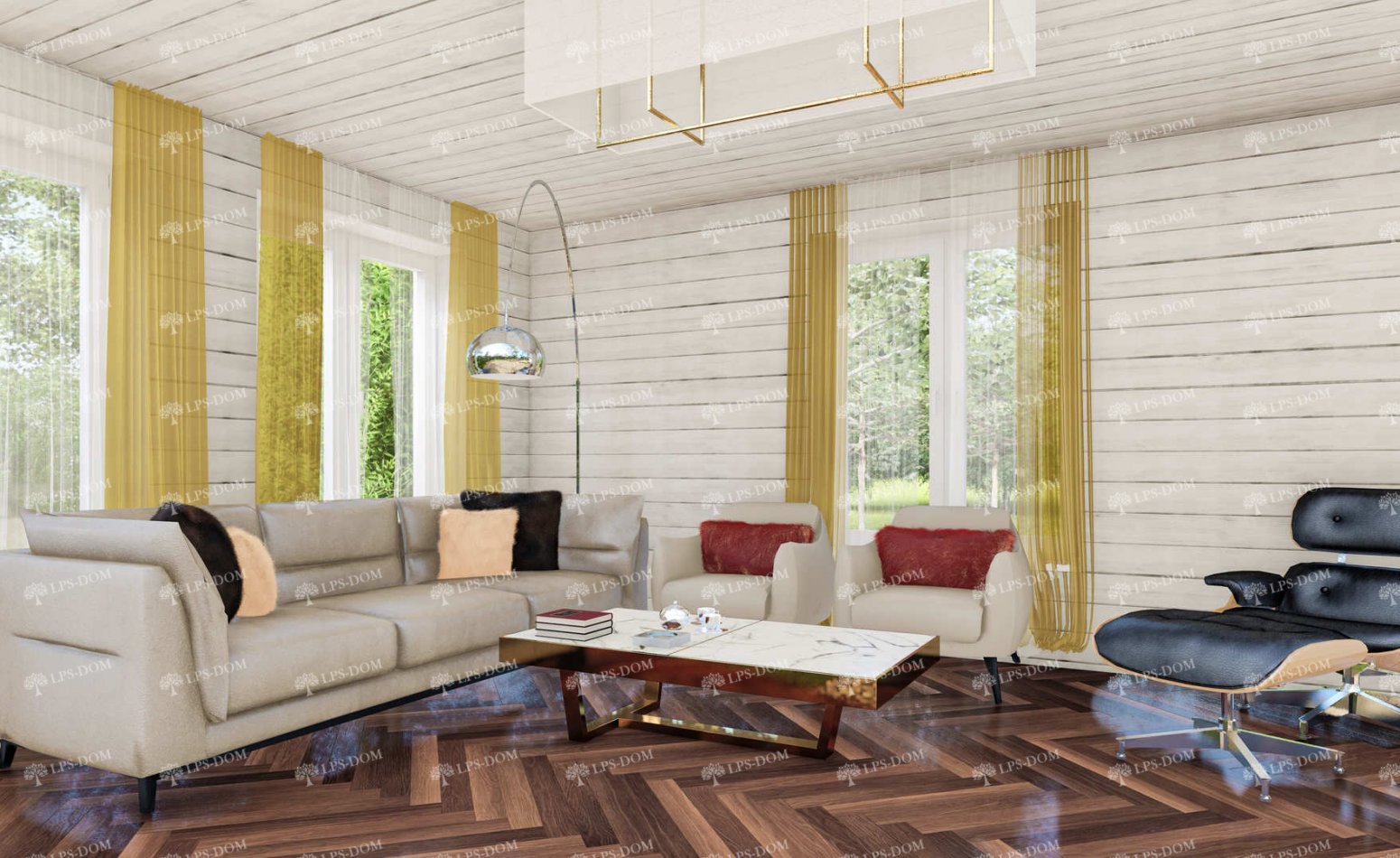 КАРКАСНЫЙ ДОМ ЛИМОЖ фото интерьера 7