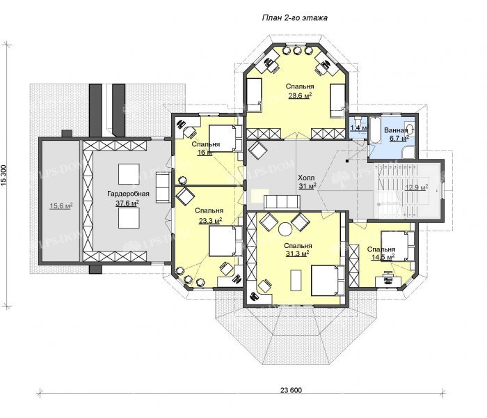 КАРКАСНЫЙ ДОМ ПРЕМЬЕР планировка 2