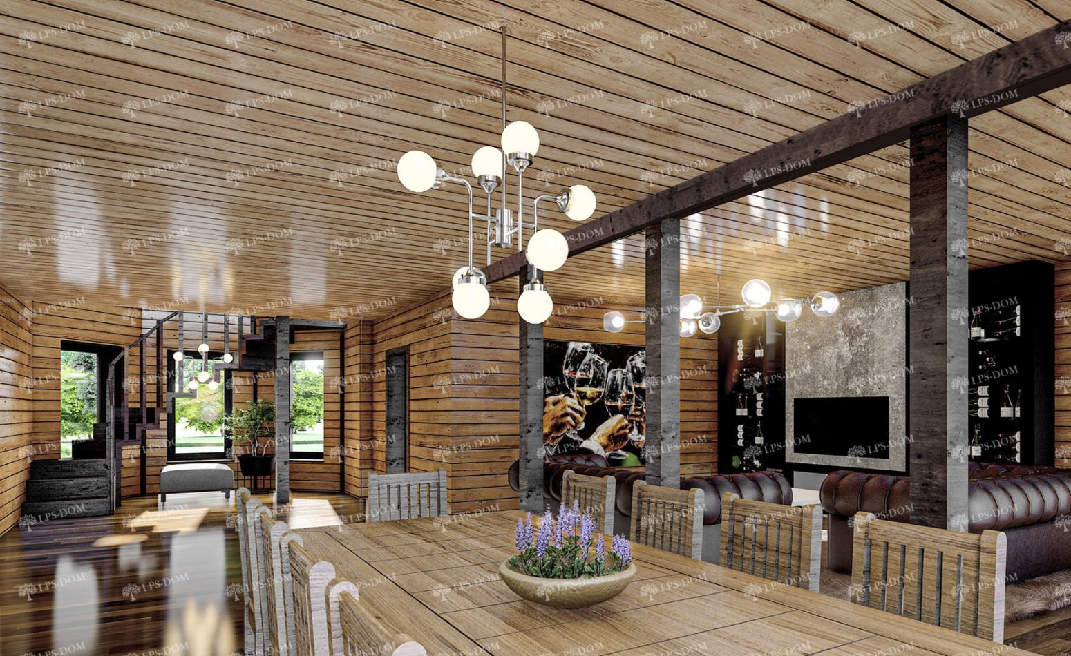 КАРКАСНЫЙ ДОМ БОЛИВИЯ фото интерьера 3