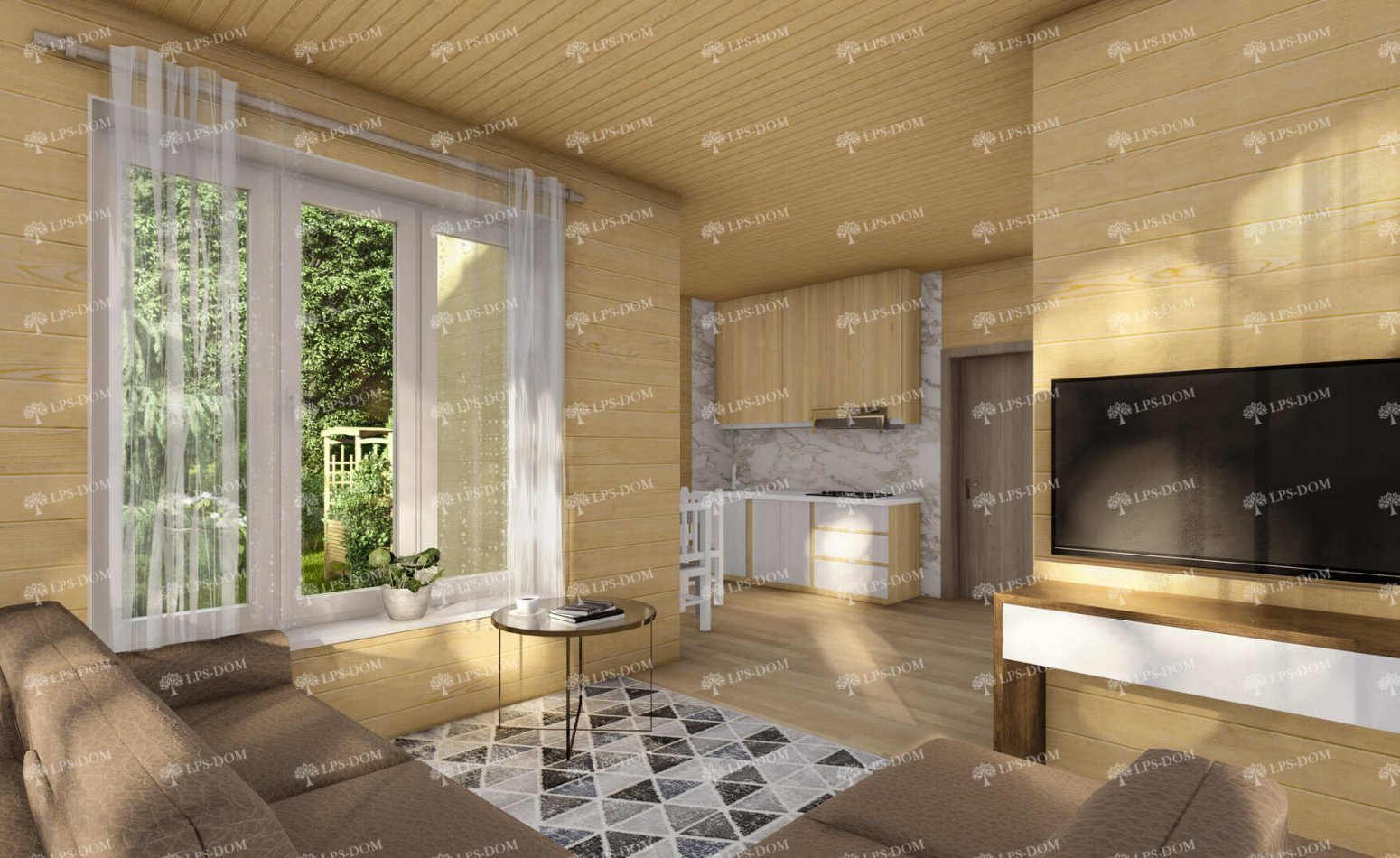 КАРКАСНЫЙ ДОМ МАРЕНГО фото интерьера 4