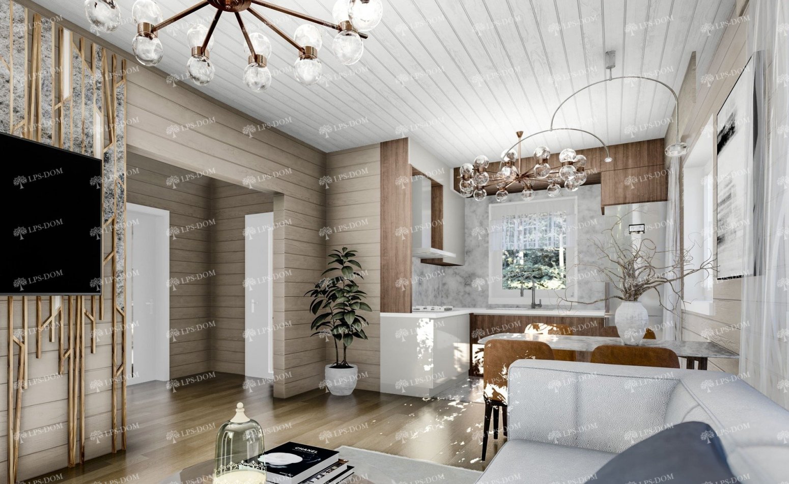 КАРКАСНЫЙ ДОМ БРИКС фото интерьера 3