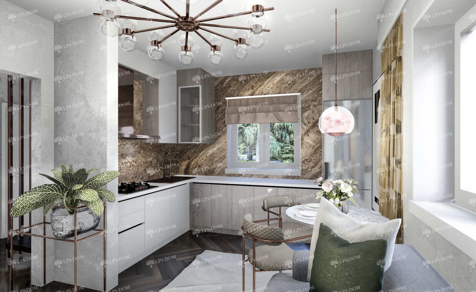 КАРКАСНЫЙ ДОМ ИСТР фото интерьера 3