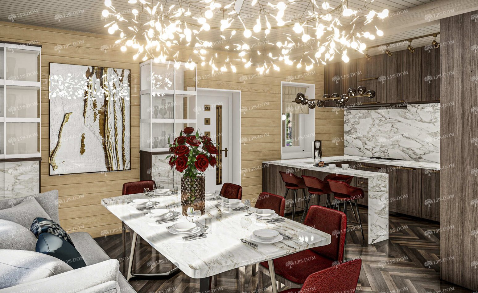 КАРКАСНЫЙ ДОМ АРЕЦЦО фото интерьера 14