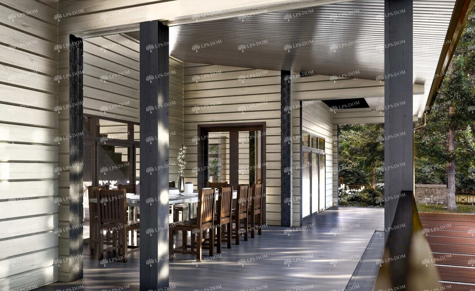 ПРОЕКТ ДОМА ИЗ КЛЕЕНОГО БРУСА ВИБОРГ фото 6