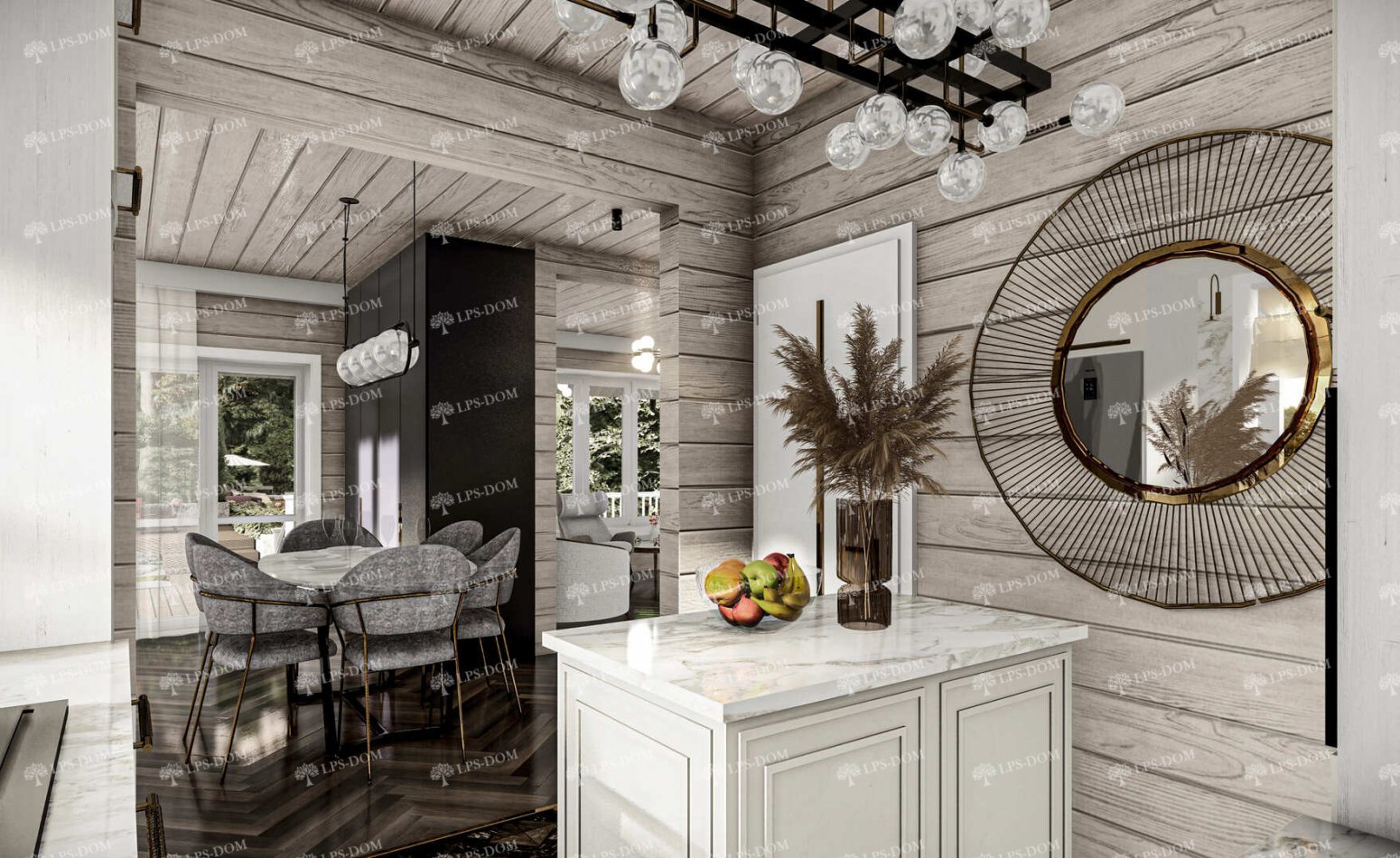 КАРКАСНЫЙ ДОМ САБАДЕЛЬ фото интерьера 12