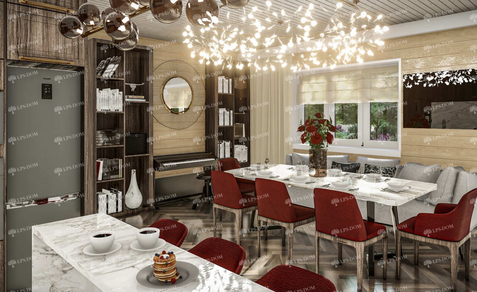 КАРКАСНЫЙ ДОМ АРЕЦЦО фото интерьера 13