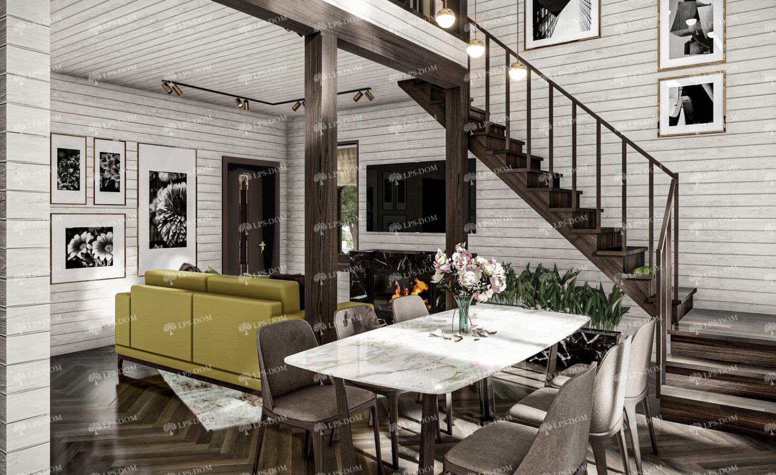 КАРКАСНЫЙ ДОМ СЕТ фото интерьера 12