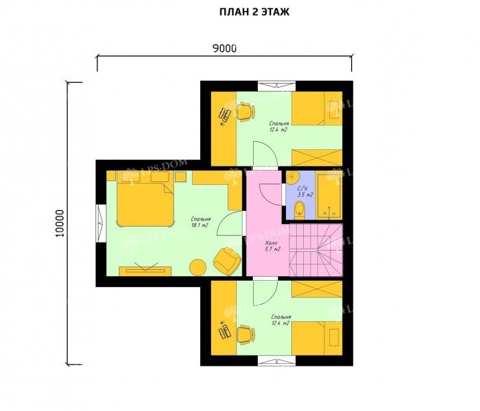 КАРКАСНЫЙ ДОМ ФУКУОКО планировка 2