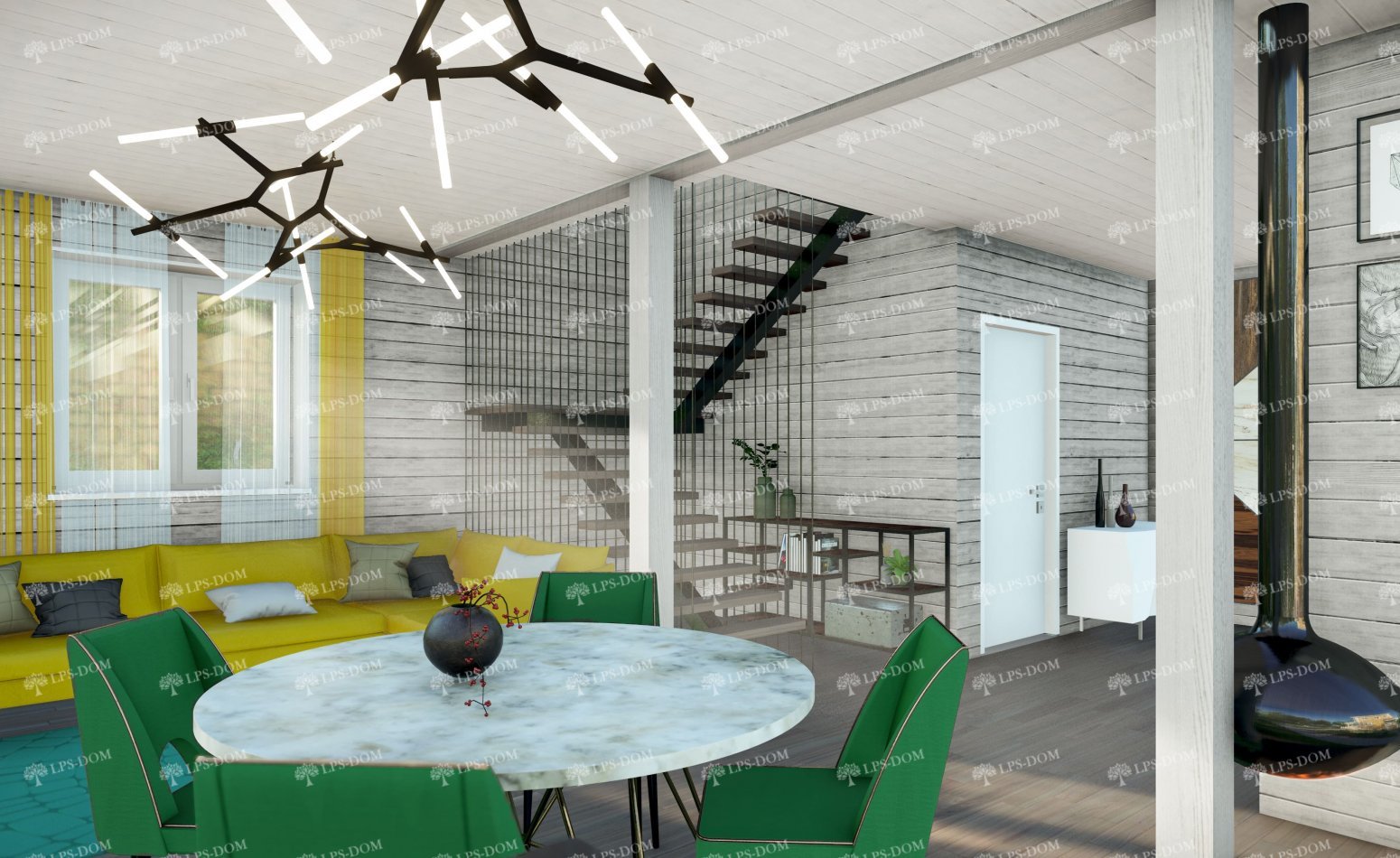 КАРКАСНЫЙ ДОМ НОКИА фото интерьера 6