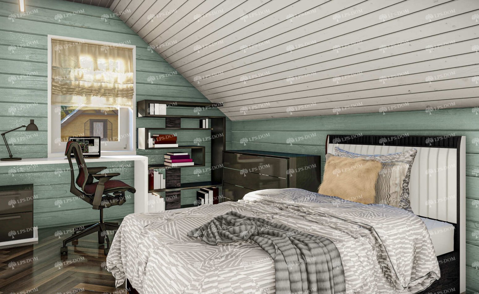 КАРКАСНЫЙ ДОМ ФОДЖА фото интерьера 6